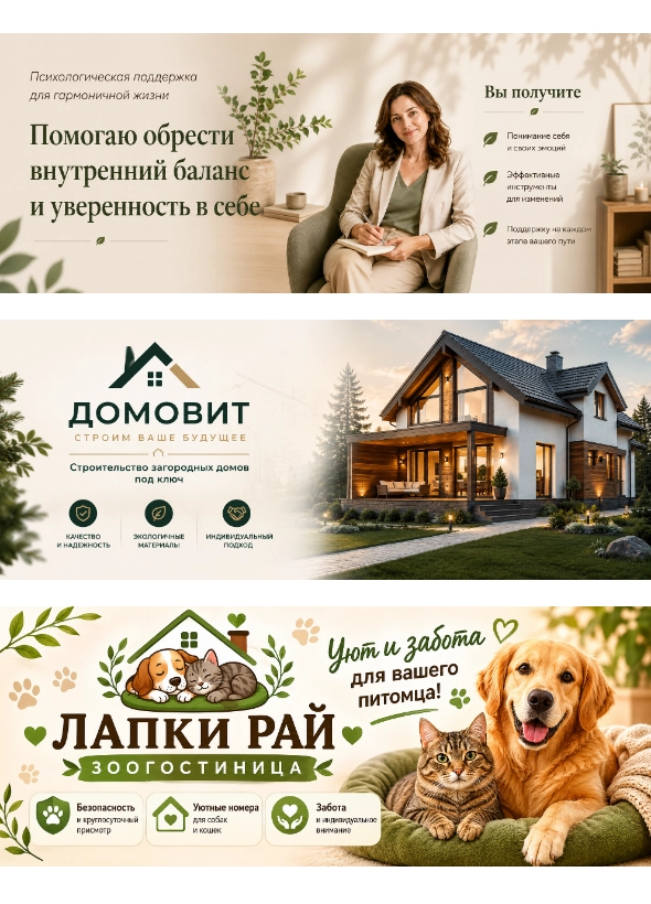 Сгенерировать обложку ВК нейросетью