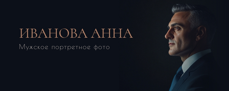 Обложка группы, профиля ВК студийного фотографа Обложка группы, профиля ВК студийного фотографа