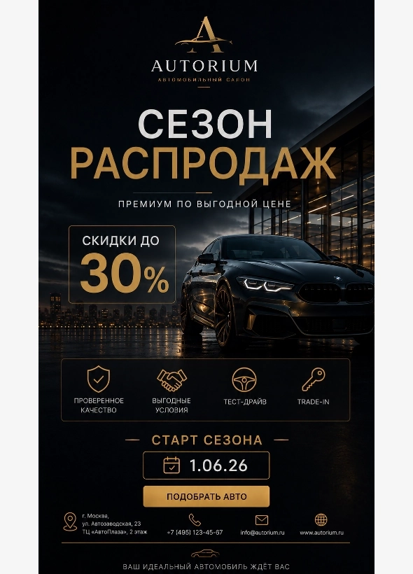 Сгенерировать флаер нейросетью