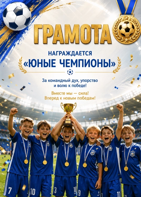 Сгенерировать грамоту нейросетью